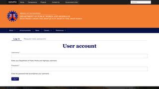 www.dpwh.gov.ph log in